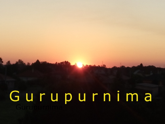 Gurupurnima ünnep 